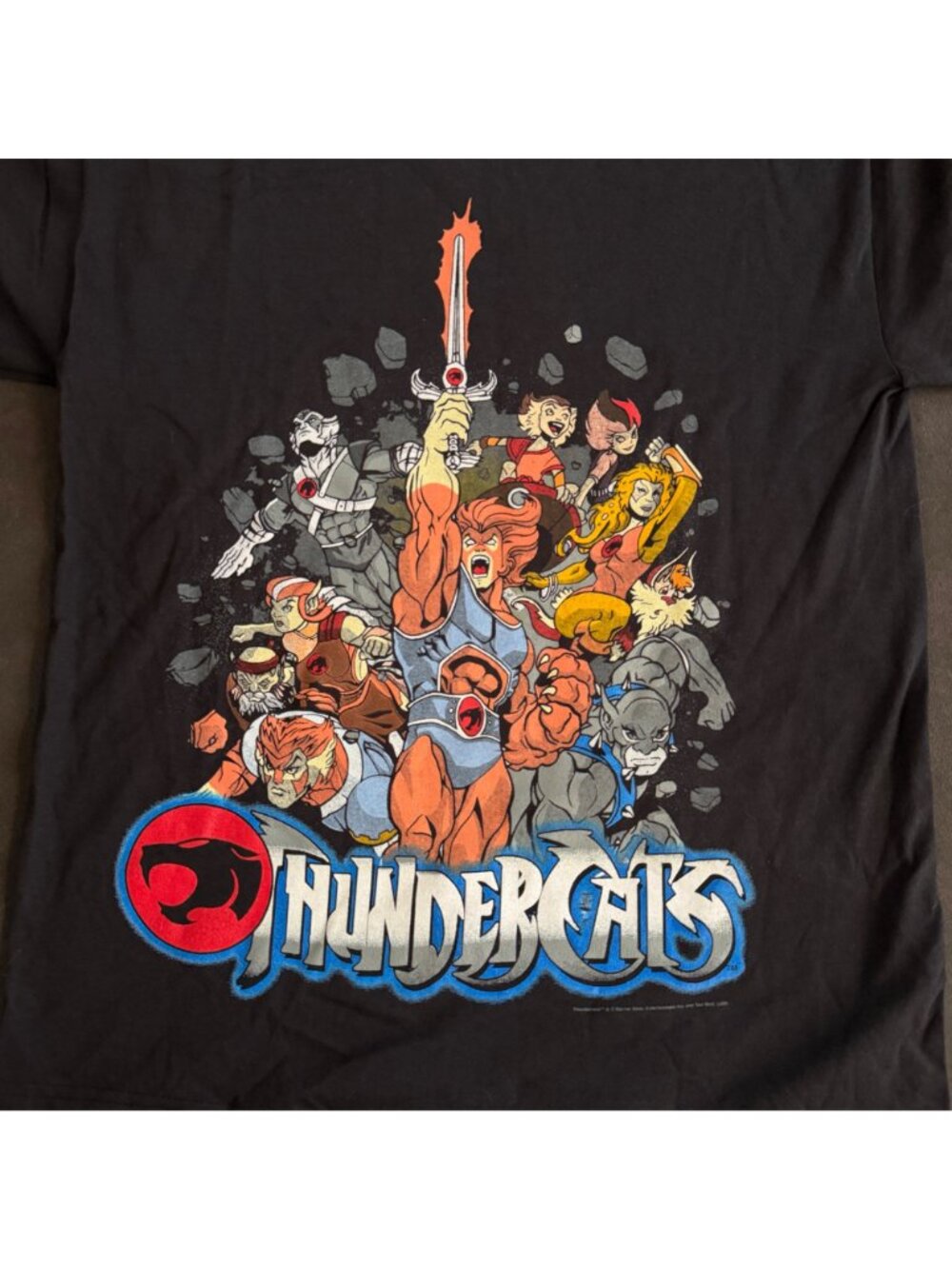 Vintage Thundercats Black Graphic T-Shirt Adult Medium NWT - Picture 2 of 5